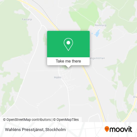 Wahléns Presstjänst map