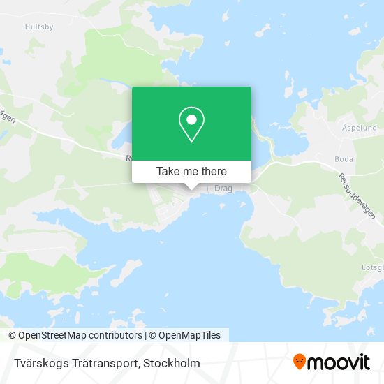Tvärskogs Trätransport map