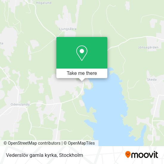 Vederslöv gamla kyrka map
