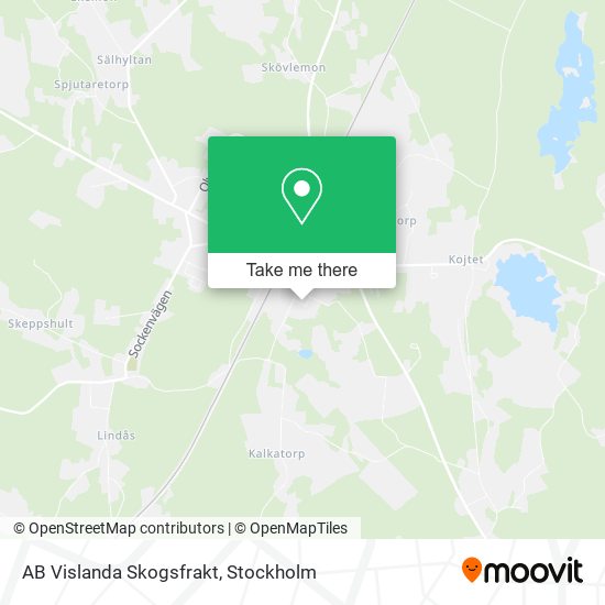 AB Vislanda Skogsfrakt map