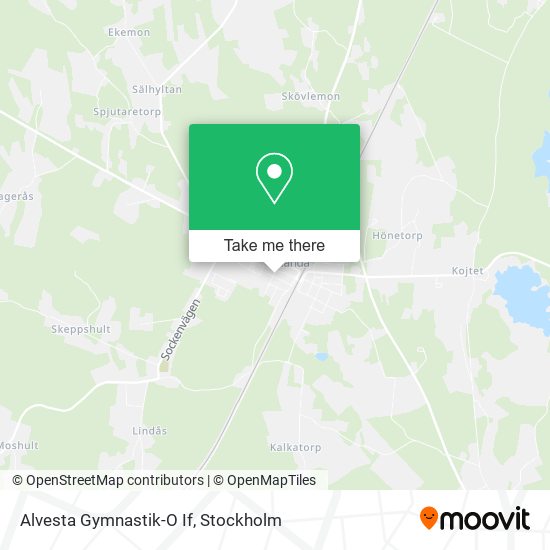 Alvesta Gymnastik-O If map