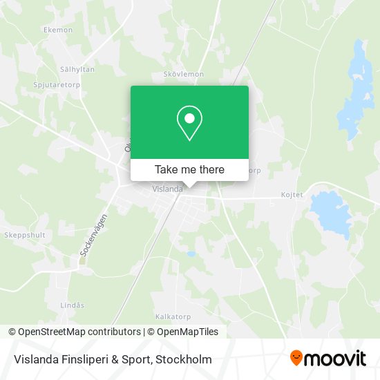 Vislanda Finsliperi & Sport map