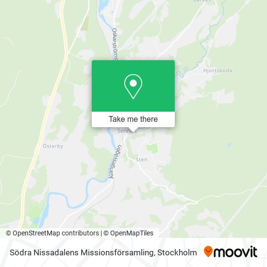Södra Nissadalens Missionsförsamling map