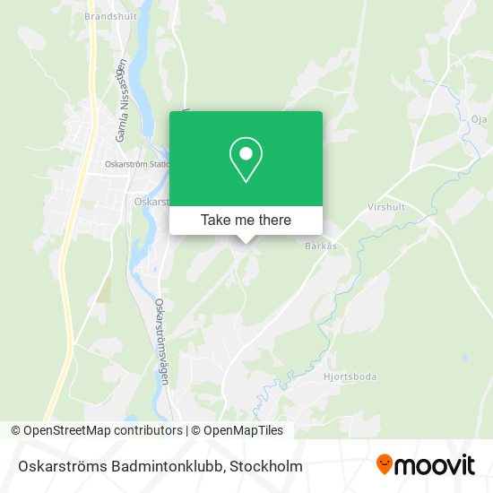 Oskarströms Badmintonklubb map