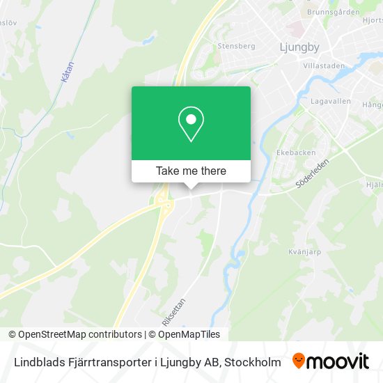 Lindblads Fjärrtransporter i Ljungby AB map