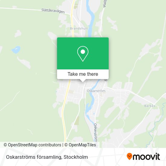Oskarströms församling map