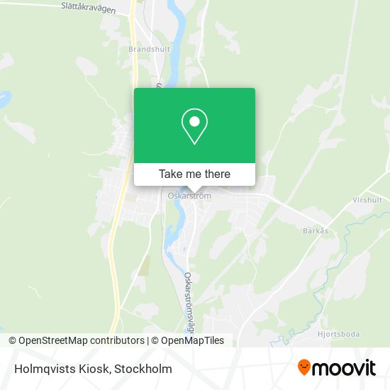 Holmqvists Kiosk map