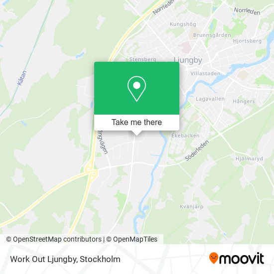 Work Out Ljungby map