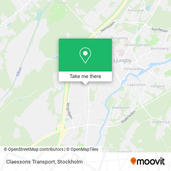 Claessons Transport map