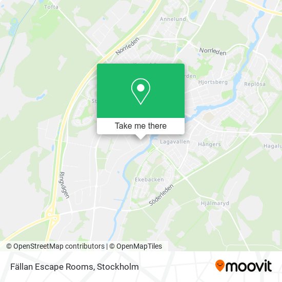 Fällan Escape Rooms map