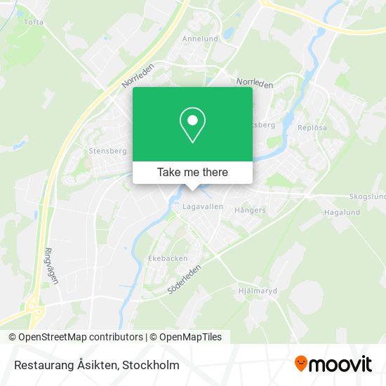 Restaurang Åsikten map