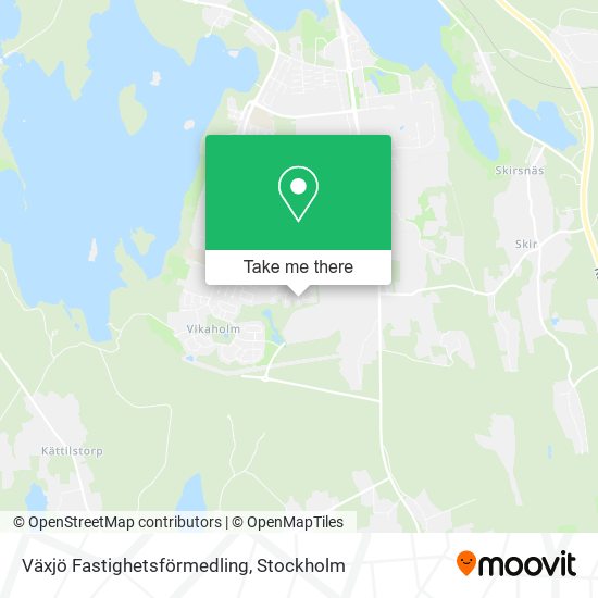 Växjö Fastighetsförmedling map