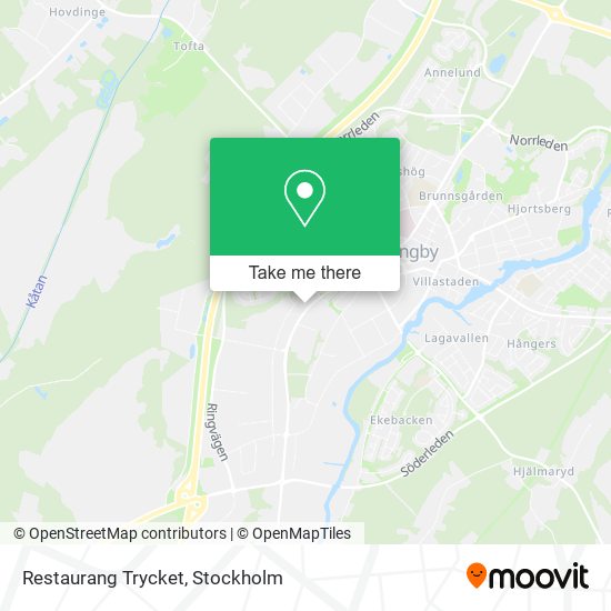 Restaurang Trycket map