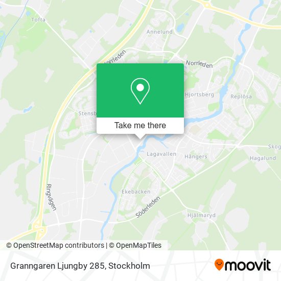 Granngaren Ljungby 285 map
