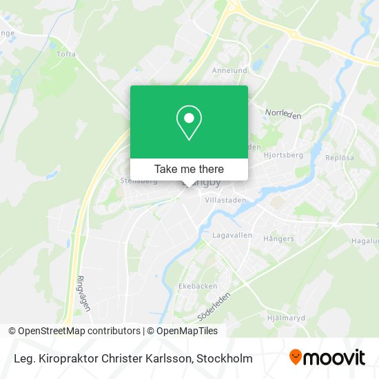 Leg. Kiropraktor Christer Karlsson map