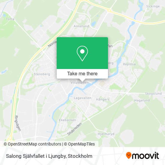 Salong Självfallet i Ljungby map