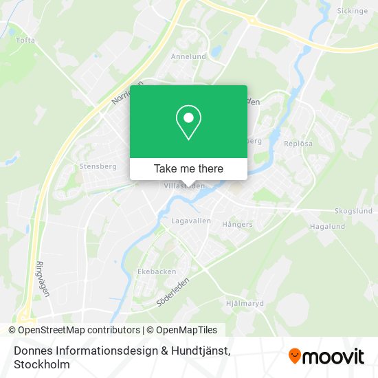 Donnes Informationsdesign & Hundtjänst map