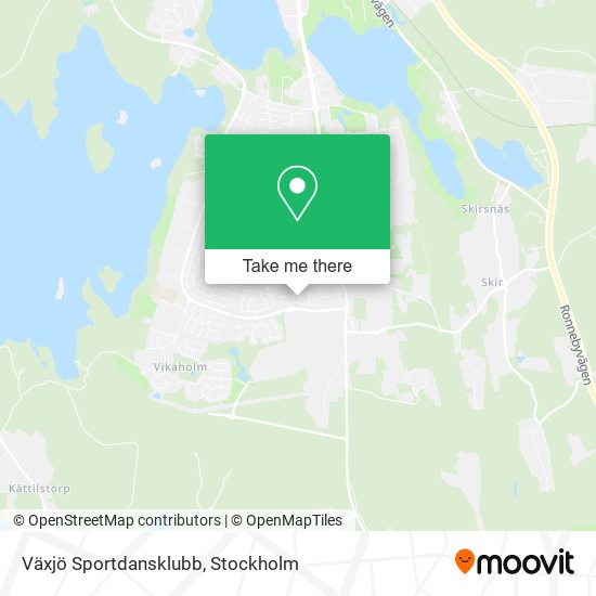 Växjö Sportdansklubb map