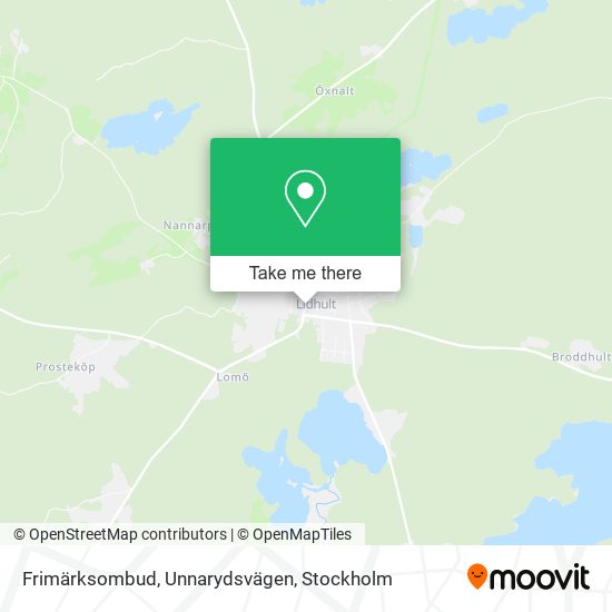 Frimärksombud, Unnarydsvägen map