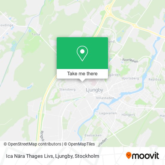 Ica Nära Thages Livs, Ljungby map