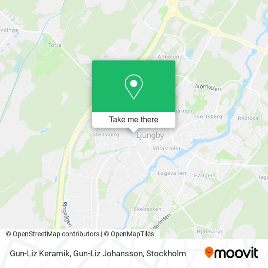 Gun-Liz Keramik, Gun-Liz Johansson map