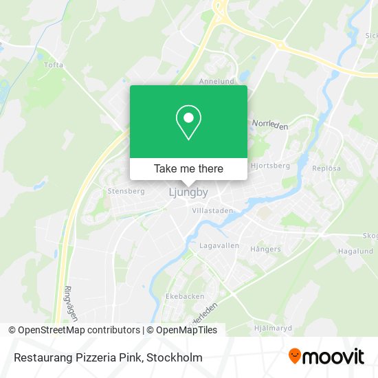 Restaurang Pizzeria Pink map