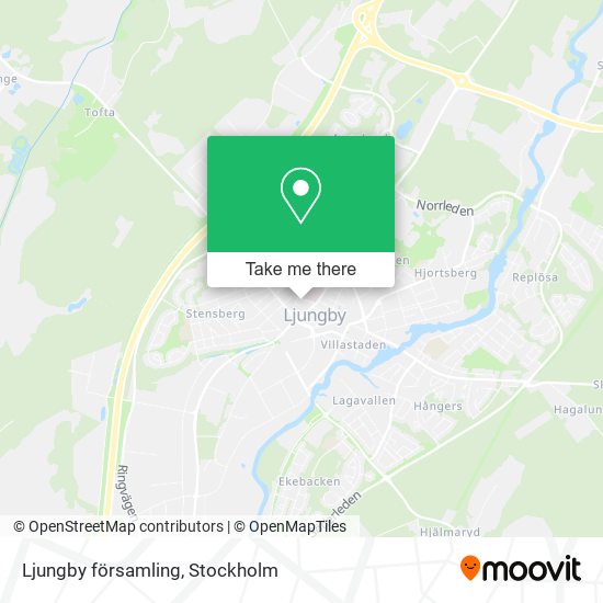 Ljungby församling map