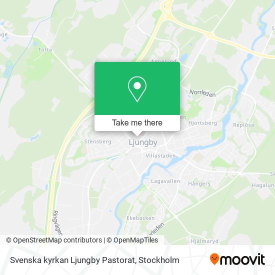 Svenska kyrkan Ljungby Pastorat map