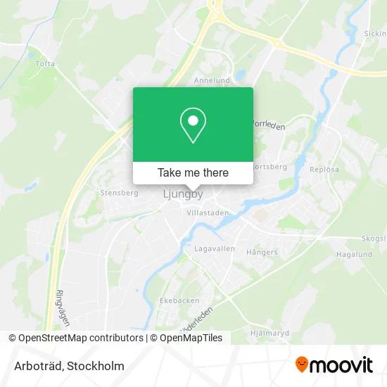 Arboträd map