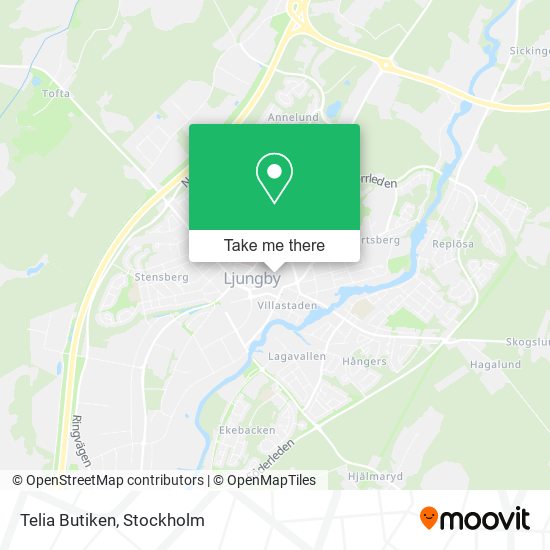 Telia Butiken map