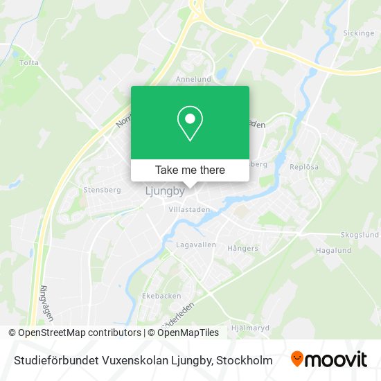 Studieförbundet Vuxenskolan Ljungby map