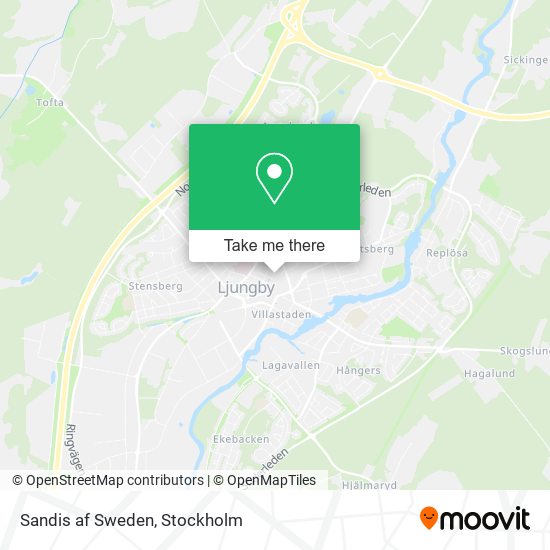 Sandis af Sweden map