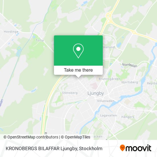 KRONOBERGS BILAFFAR Ljungby map