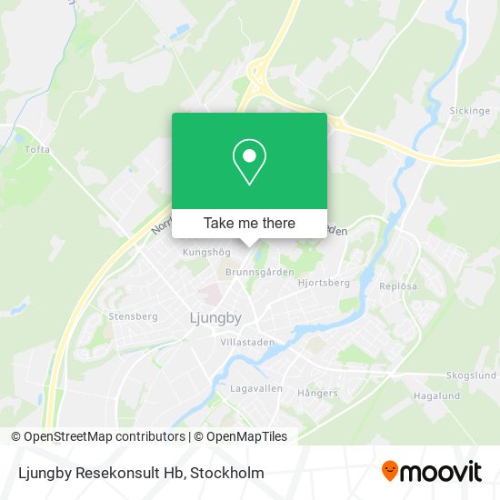 Ljungby Resekonsult Hb map