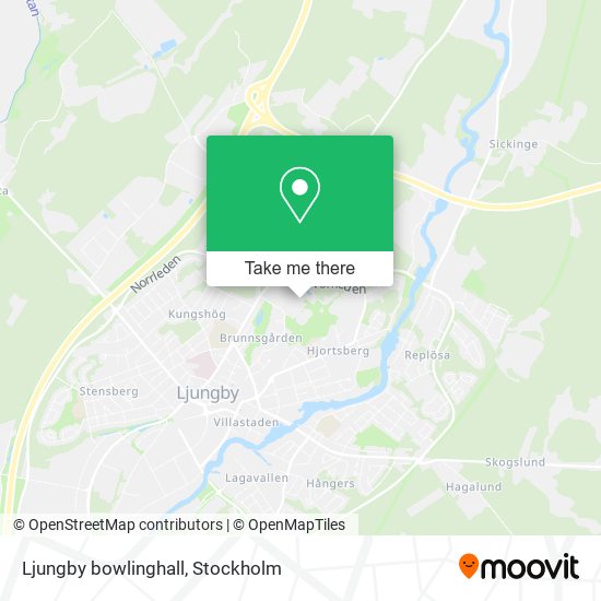 Ljungby bowlinghall map