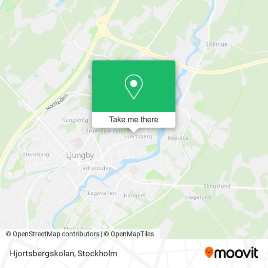 Hjortsbergskolan map