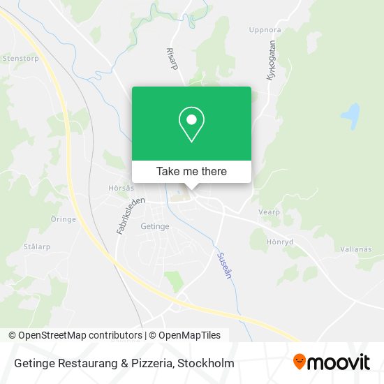 Getinge Restaurang & Pizzeria map