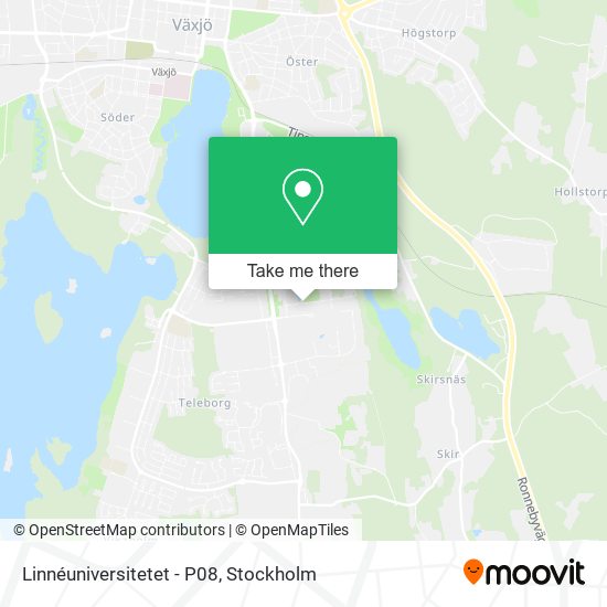 Linnéuniversitetet - P08 map