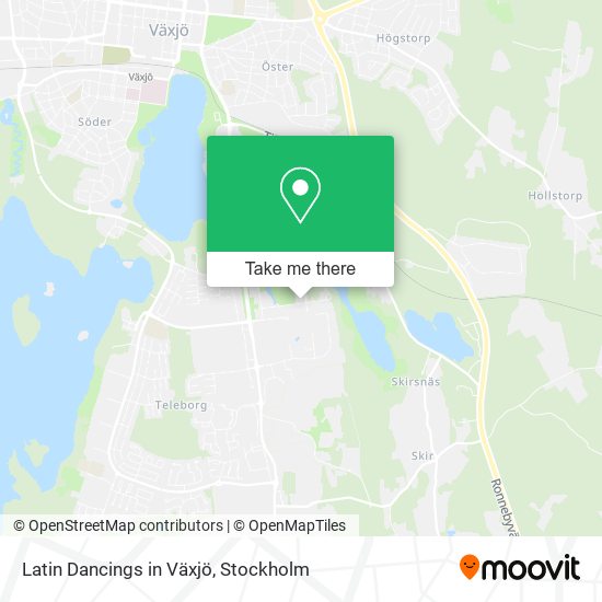 Latin Dancings in Växjö map