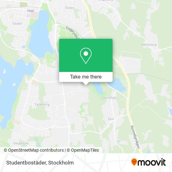 Studentbostäder map