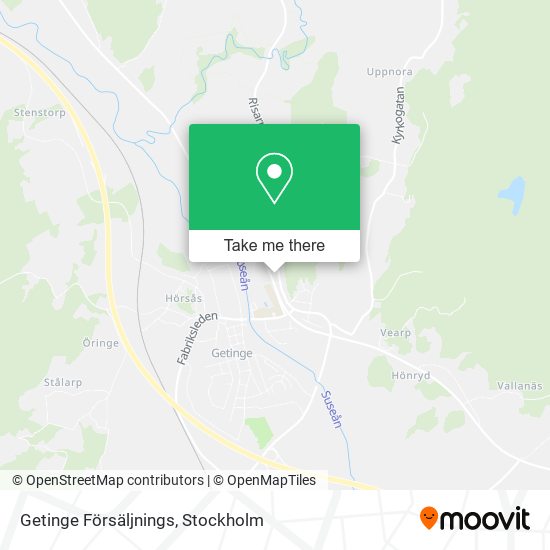 Getinge Försäljnings map