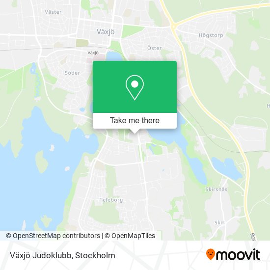 Växjö Judoklubb map