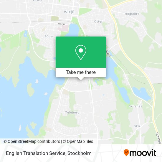 English Translation Service map