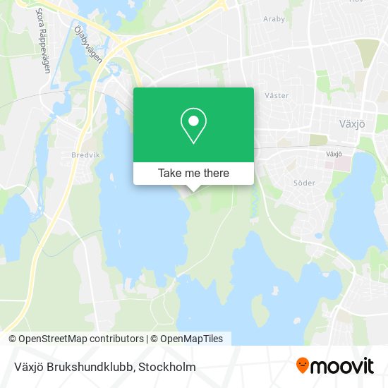 Växjö Brukshundklubb map