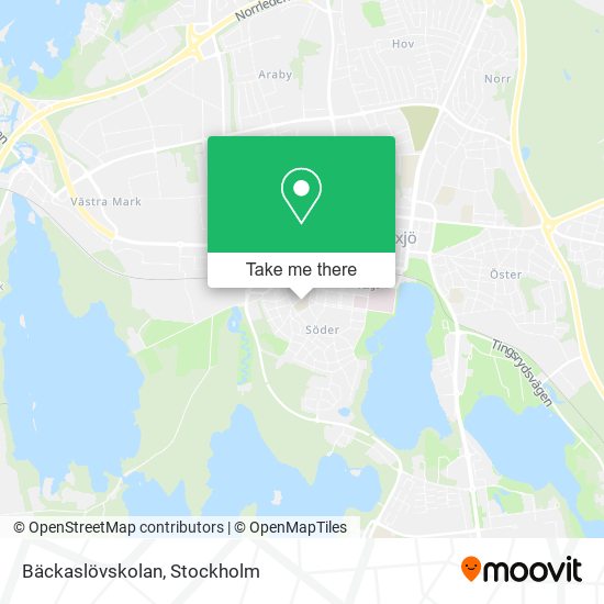 Bäckaslövskolan map