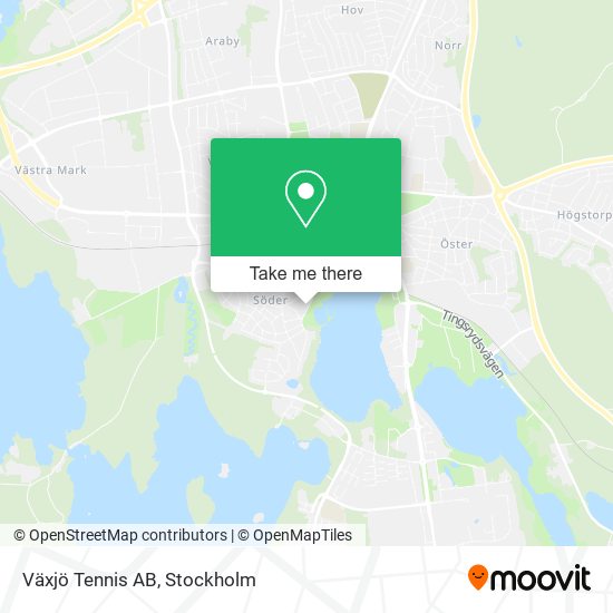 Växjö Tennis AB map