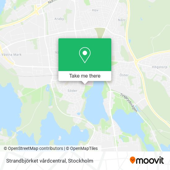 Strandbjörket vårdcentral map