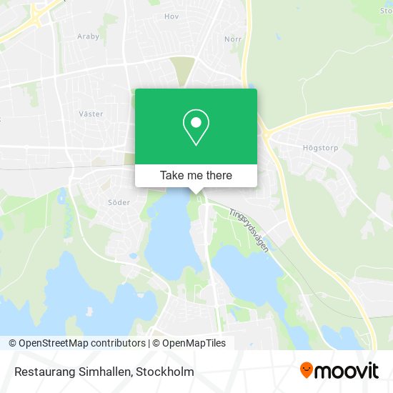 Restaurang Simhallen map