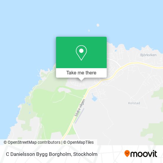 C Danielsson Bygg Borgholm map