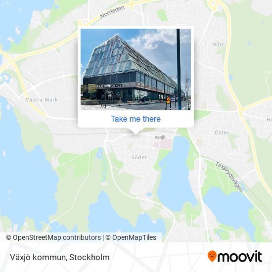 Växjö kommun map